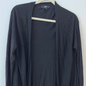 Massimo Woman’s Lightweight Black Open Front Cardigan Sweater - Size XXL